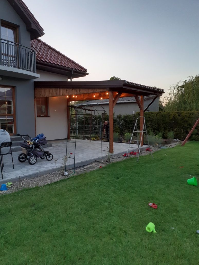 Tarasy, zadaszenia tarasów,wiaty, domki dla dzieci