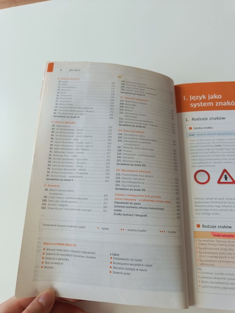 Język polski rozszerzenie repetytorium matura Zdasz to WSiP