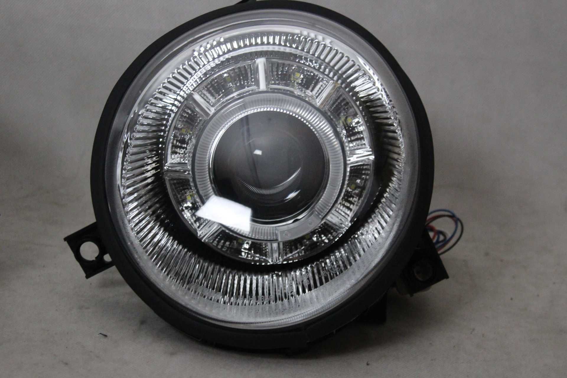 Reflektory lampy przednie przód VW LUPO 98-05 Chrom LED TUNING RINGI