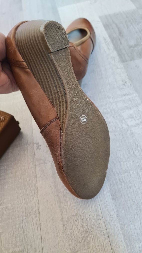 Zestaw skórzanych butów dk fashion 36 +kopertówka
