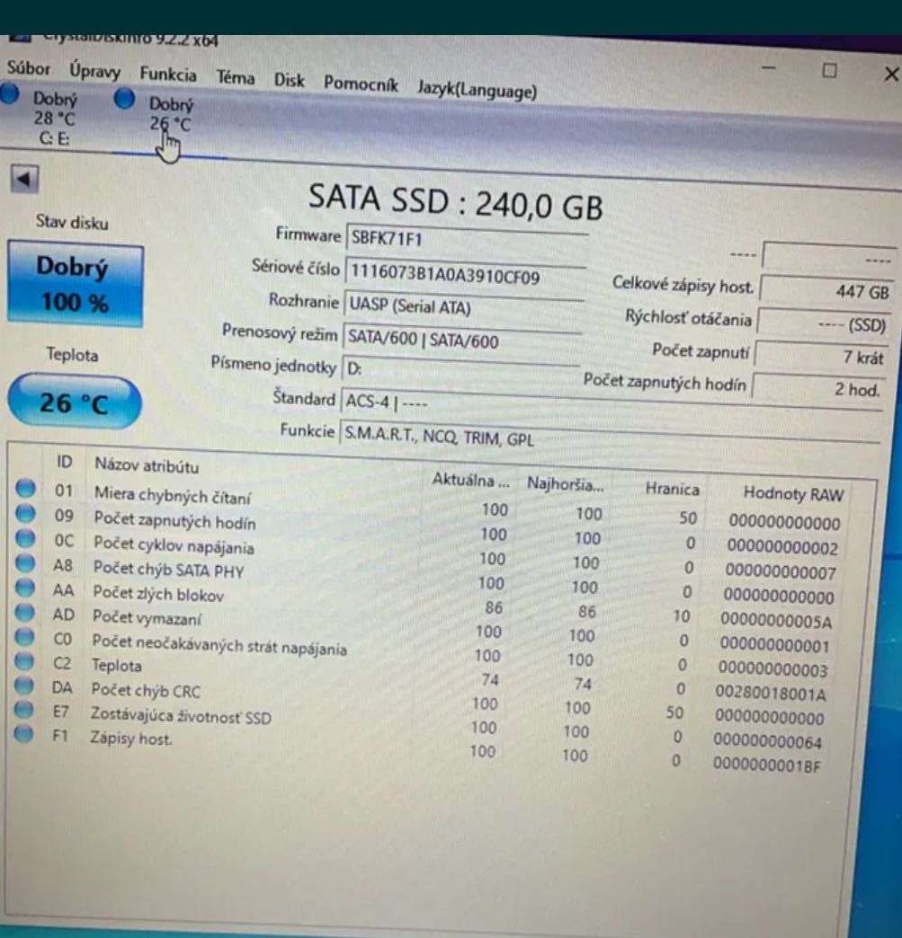 SSD винчестер/жесткий диск 240 Gb Kingston A400