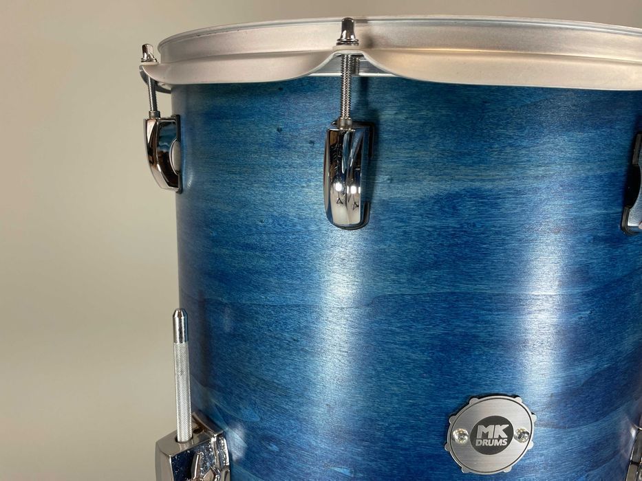 MK-Drums Custom Floor Tom 16" x 16" Birch/Brzoza - Blue Satin Finish