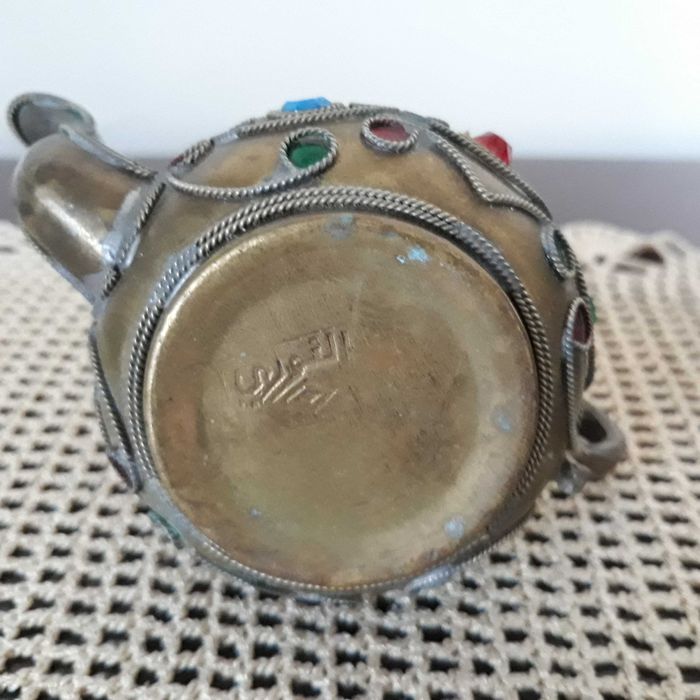 imbryk czajnik mosiężny do kawy herbaty orientalny (zestaw 2 sztuk)