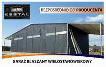 Garaż Blaszany Grafitowy | Garaże Blaszane | Wiaty | Hale | - ESSTAL*