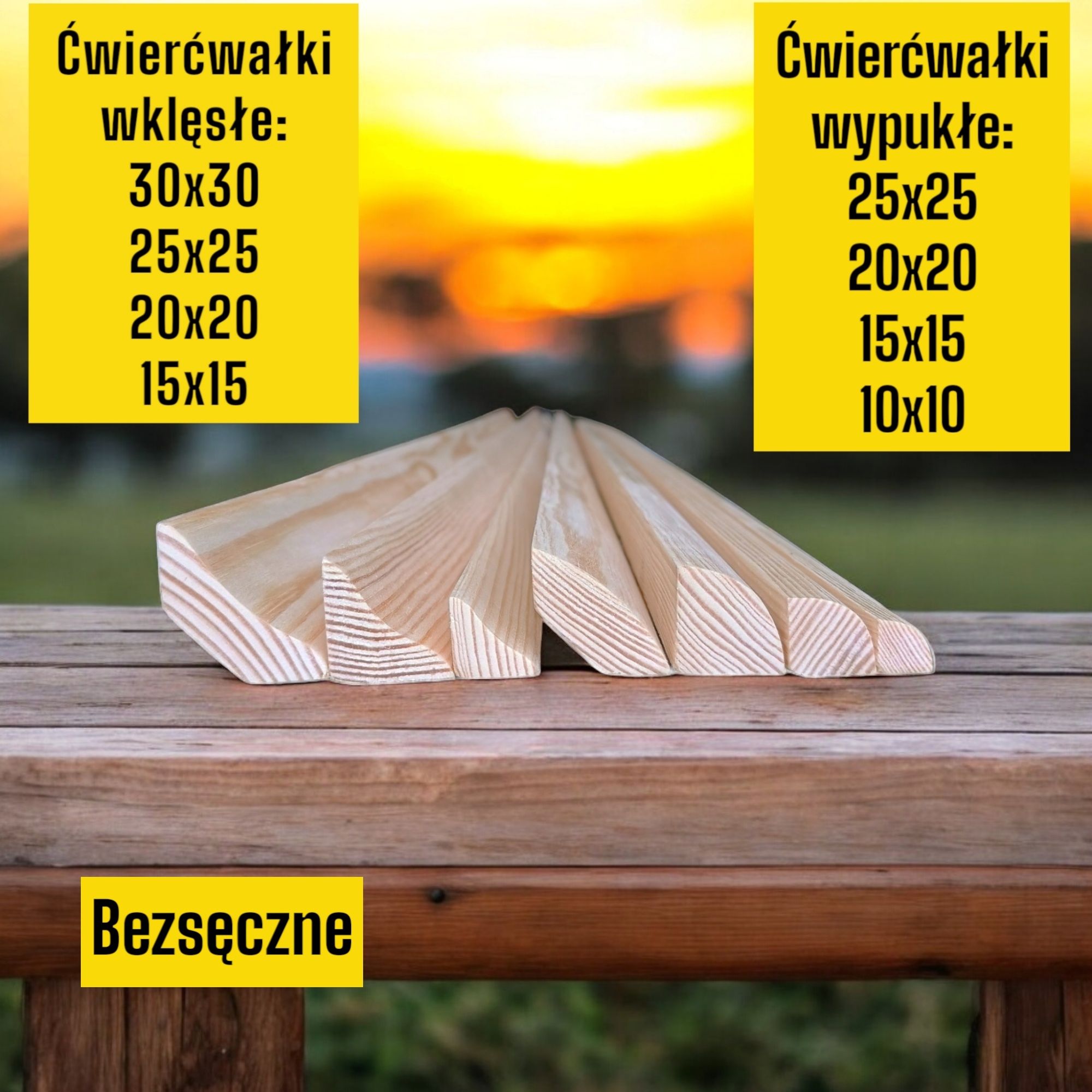 Podbitka Boazeria deska 15x120 świerk szlifowany listway