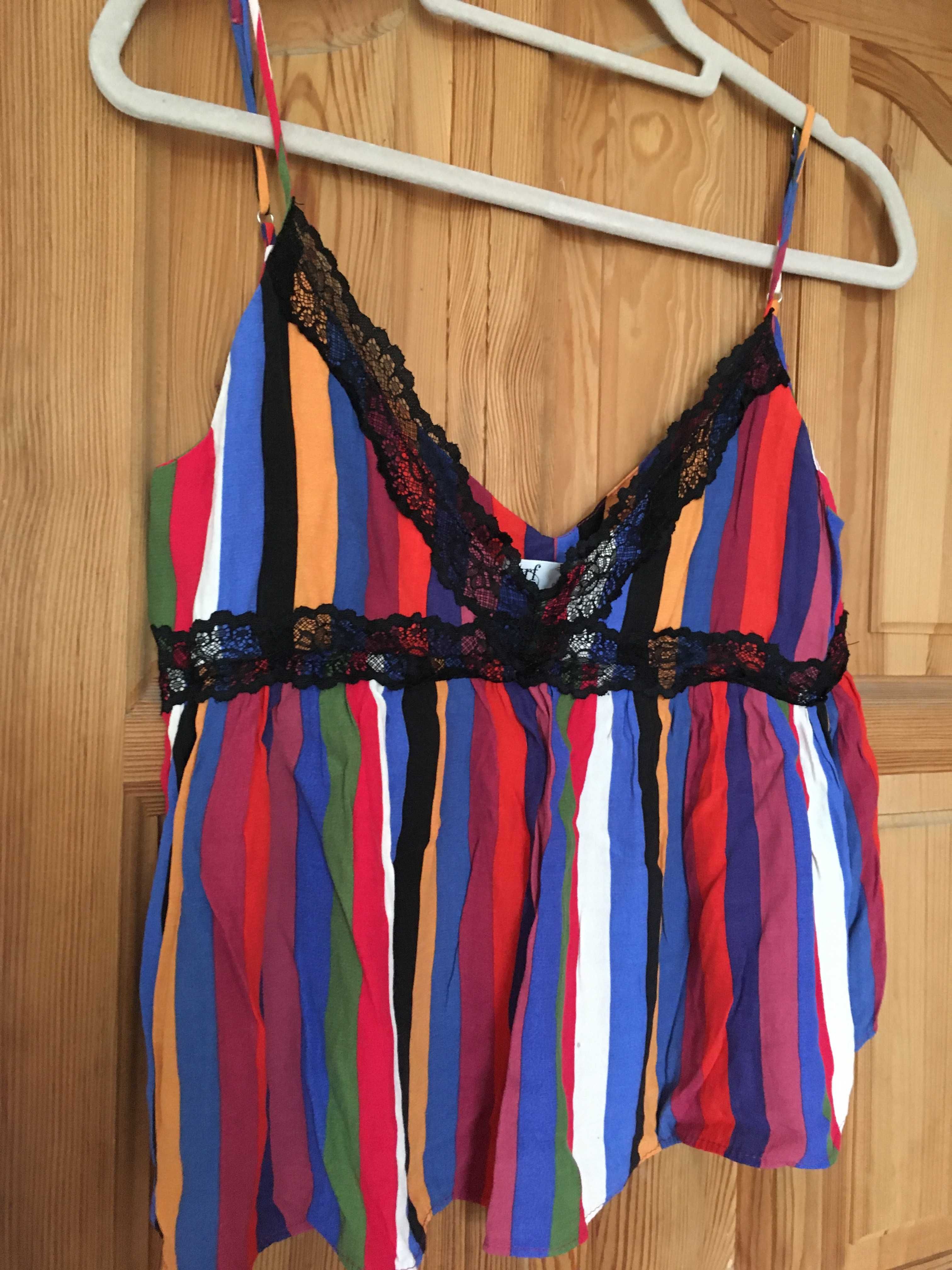 Zara Crop Top M Kolorowy