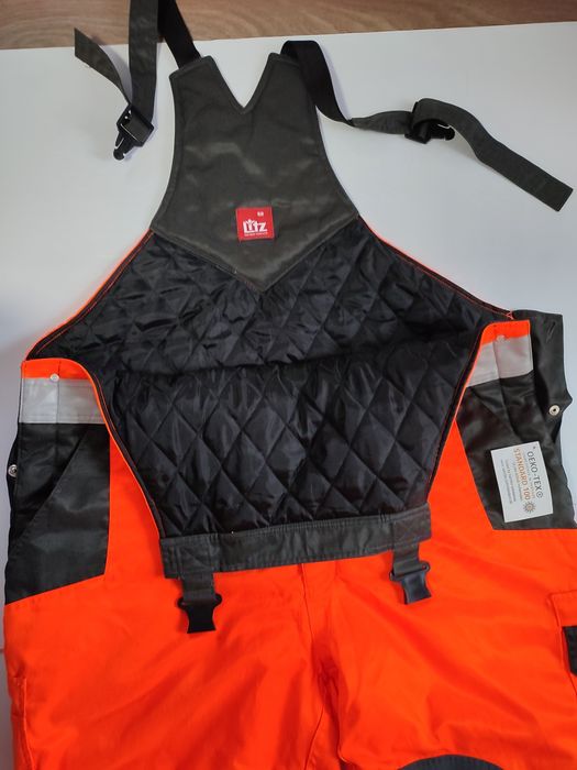 Spodnie robocze, ocieplane ogrodniczki, firmy Litz, roz 56, nowe z met