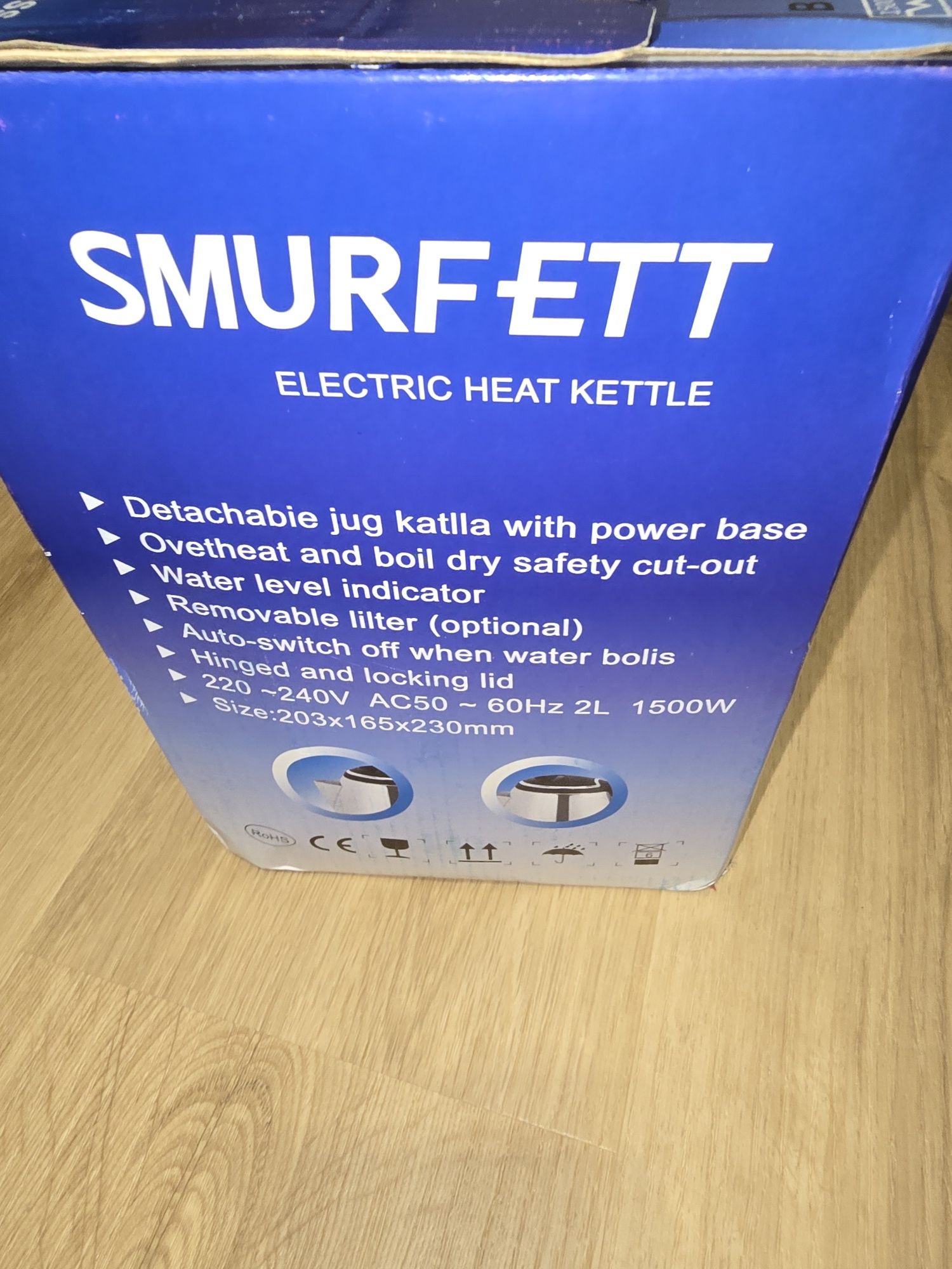 Czajnik elektryczny SMURFET SC-20A 2l nowy