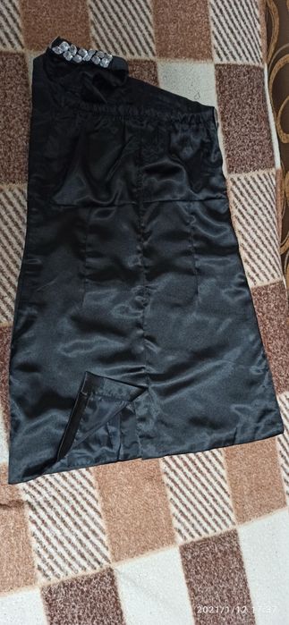 Строгий черный сарафан