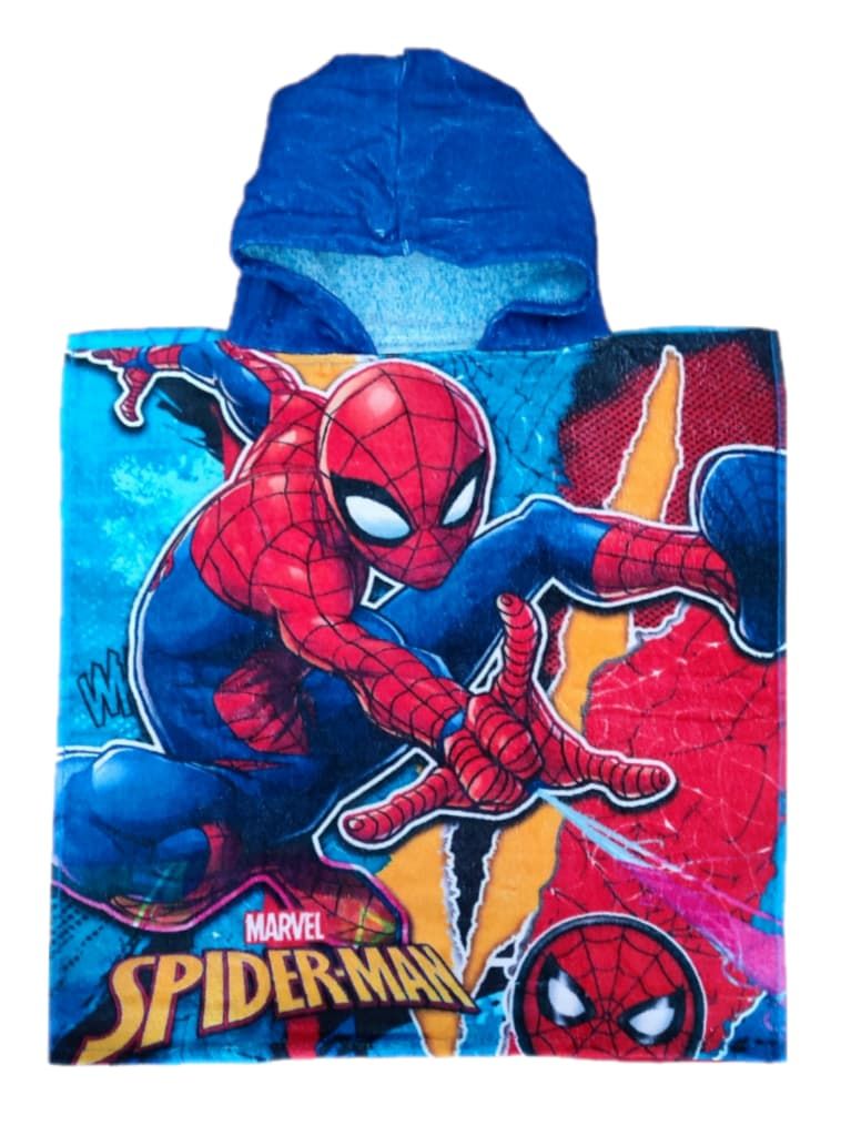 Ponczo poncho ręcznik z kapturem Spiderman Bawełna