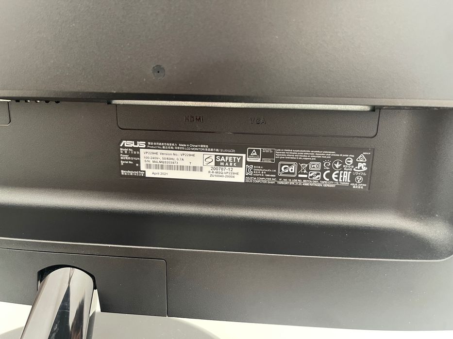 monitor ASUS VP228HE de 21.5 polegadas