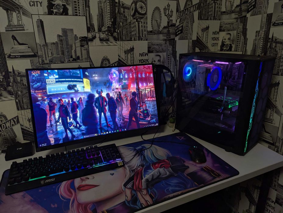 Игровой компьютер! Ryzen 5 5600X | 32Gb RAM | GTX 1070TI | NVMe