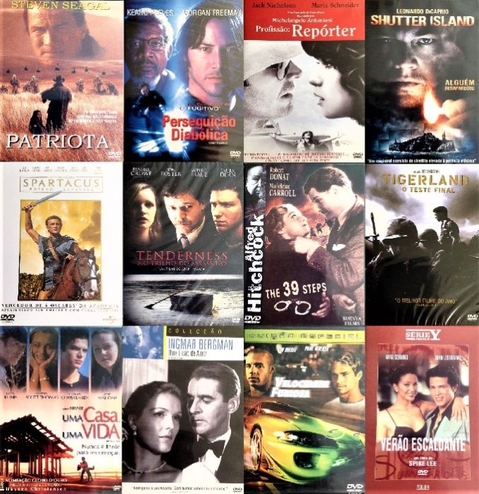 60 DVDs - Raros - Muito Bom Estado