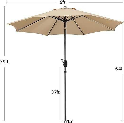 NOWY parasol ogrodowy z możliwością odchylania za pomocą przycisku