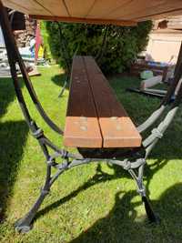 Stół i ławka drewniana ogrodowa