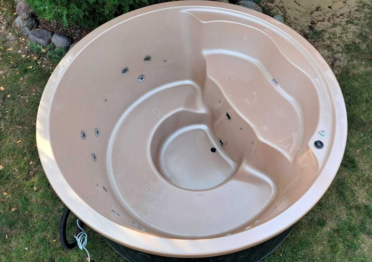 Balia, akrylowa kolory perłowe do wyboru , jacuzzi, piec na drewno.