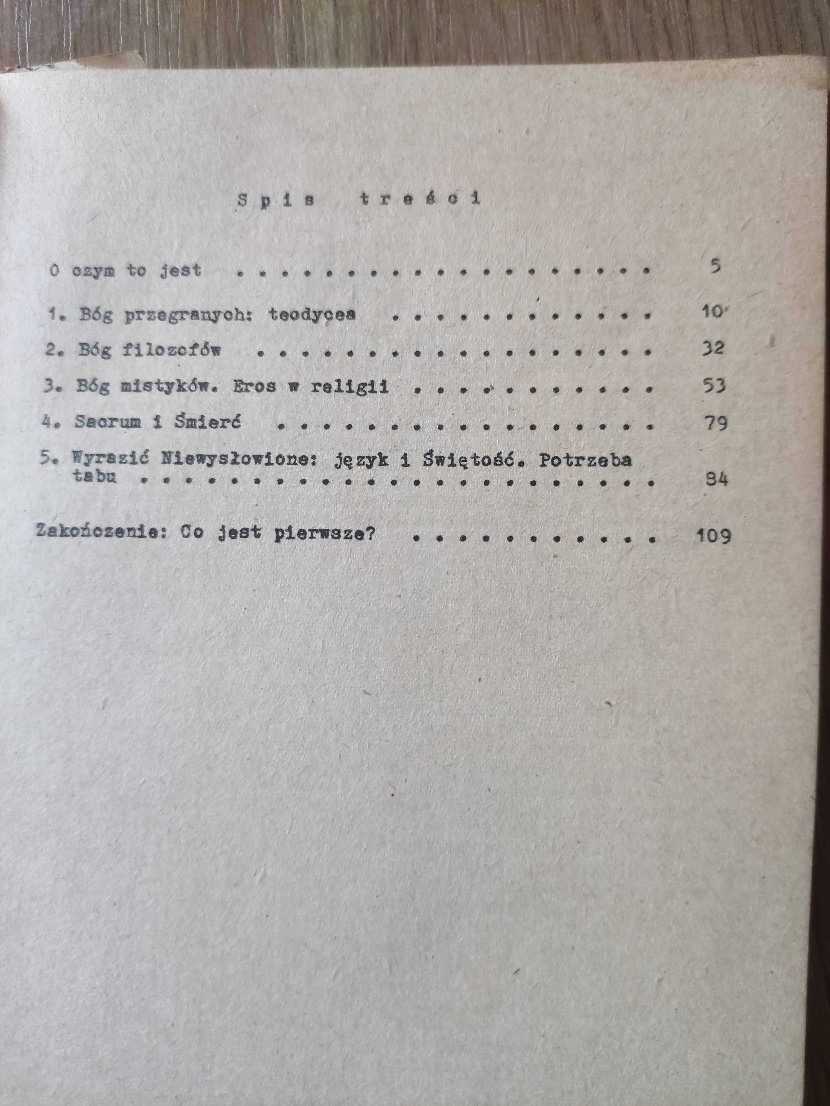 Religia - Leszek Kołakowski / II obieg / unikat!