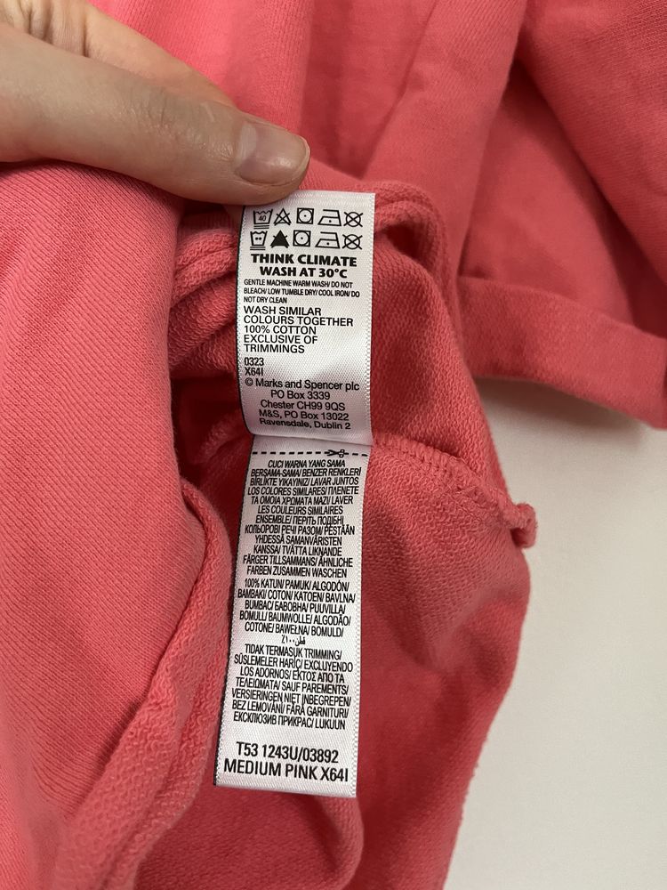 Różowa Koralowa bluza damska Per Una Marks & Spencer rozmiar 38