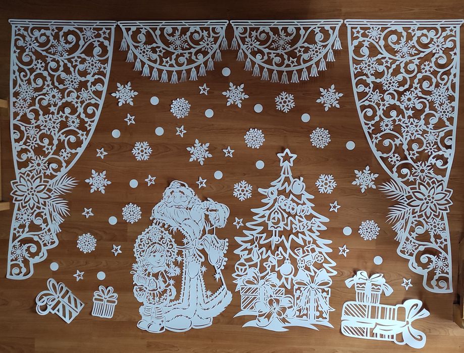 Новорічні наліпки вікна. Приймаю замовлення