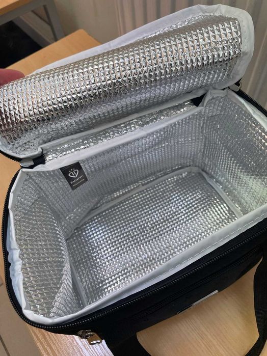 Pojemna torba termiczna z paskiem na ramię torba na jedzenie Na Plażę