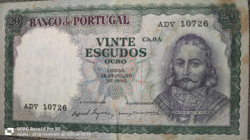 Vendo conjunto notas de escudo