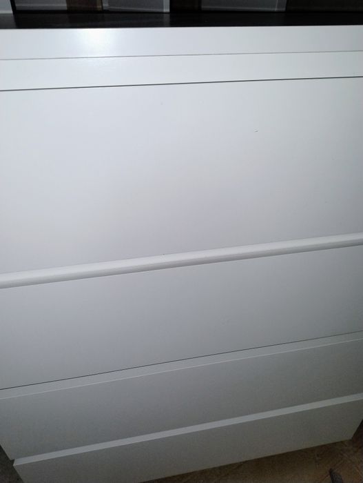 Biała komoda malm 4 szuflady IKEA