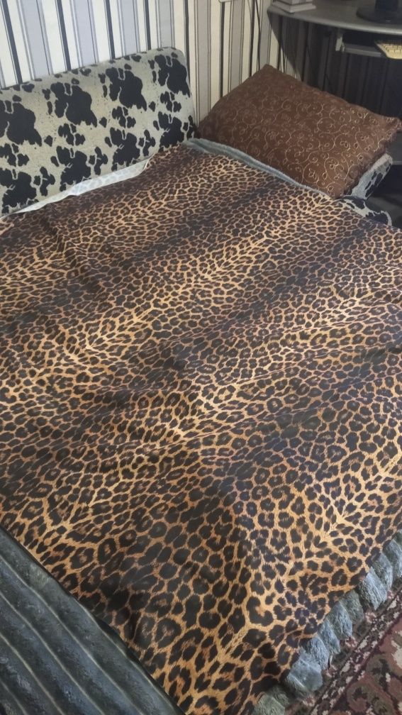Отрез ткани леопард неопрен трикотаж