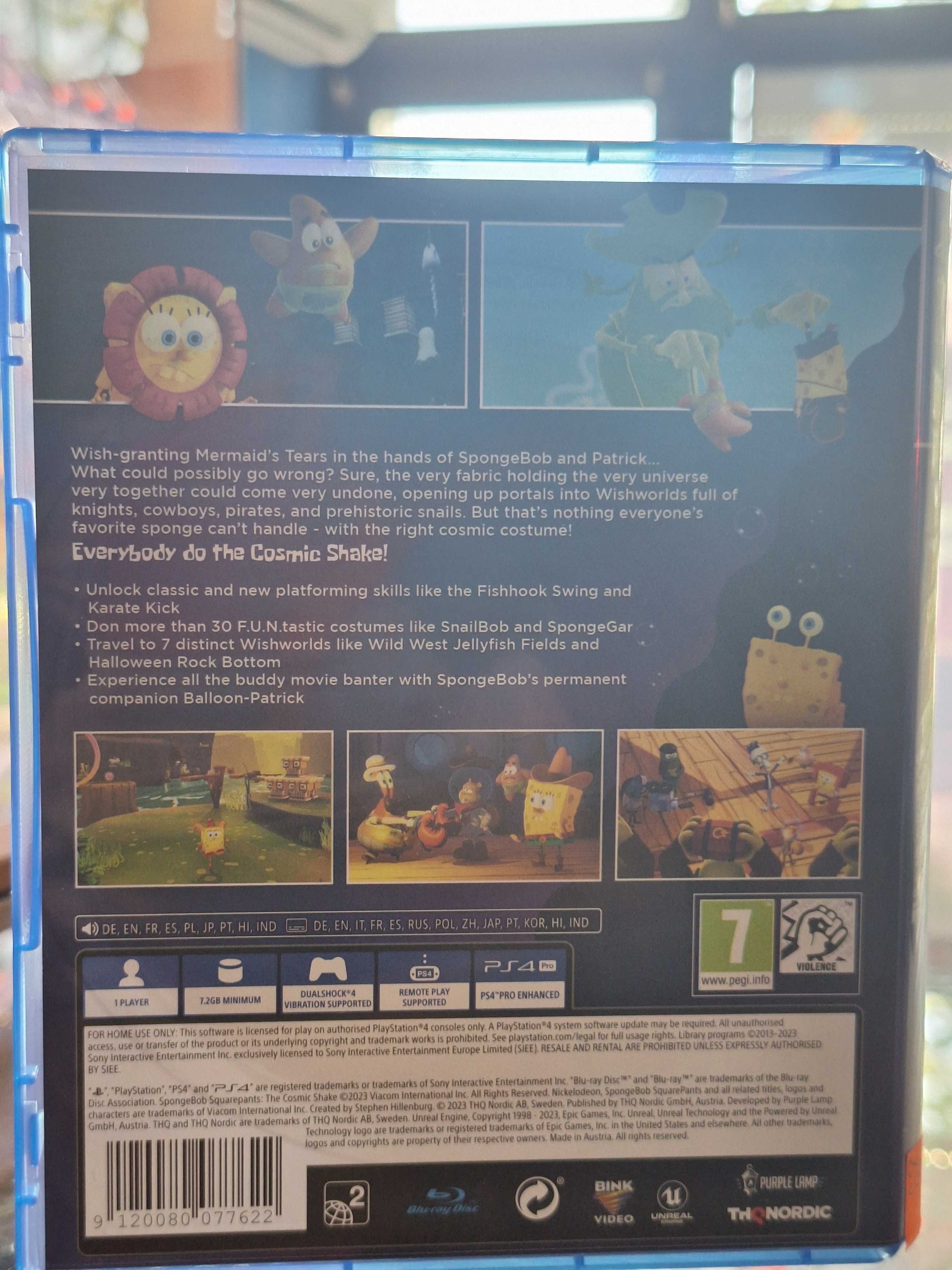 SpongeBob SquarePants The Cosmic Shake PS4, BDB, Sklep Centrum Grania