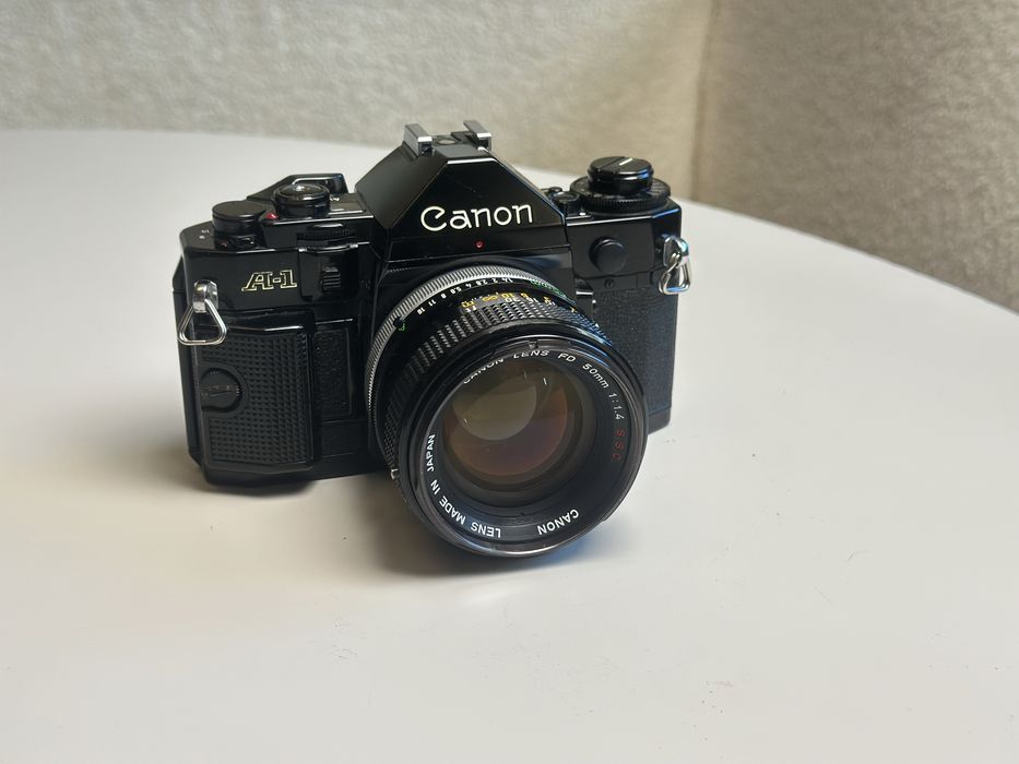 Canon A-1 50mm f1.4 FD S.S.C aparat analogowy tradycyjny