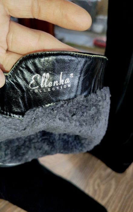 Зимові сапожки, замшові чоботи 39р, 25см