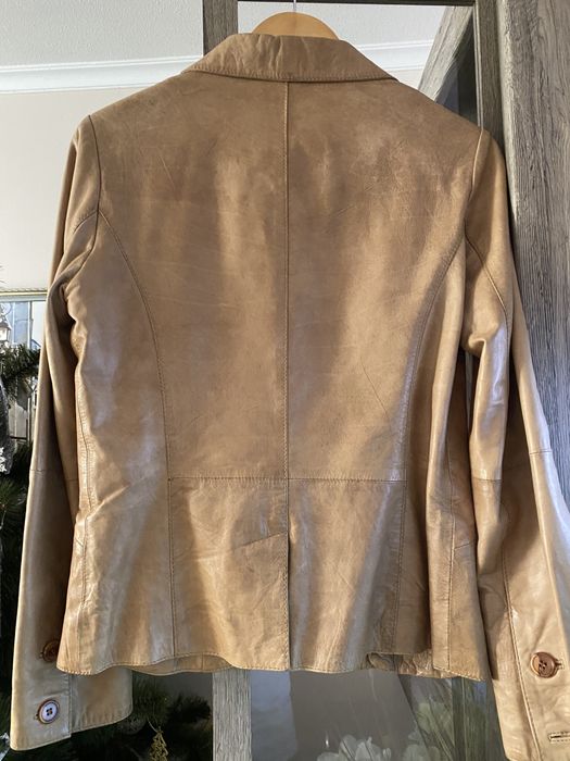 Итальянский кожаный пиджак