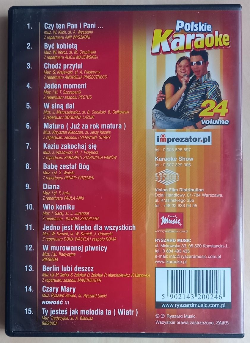 Płyta DVD "Polskie karaoke"