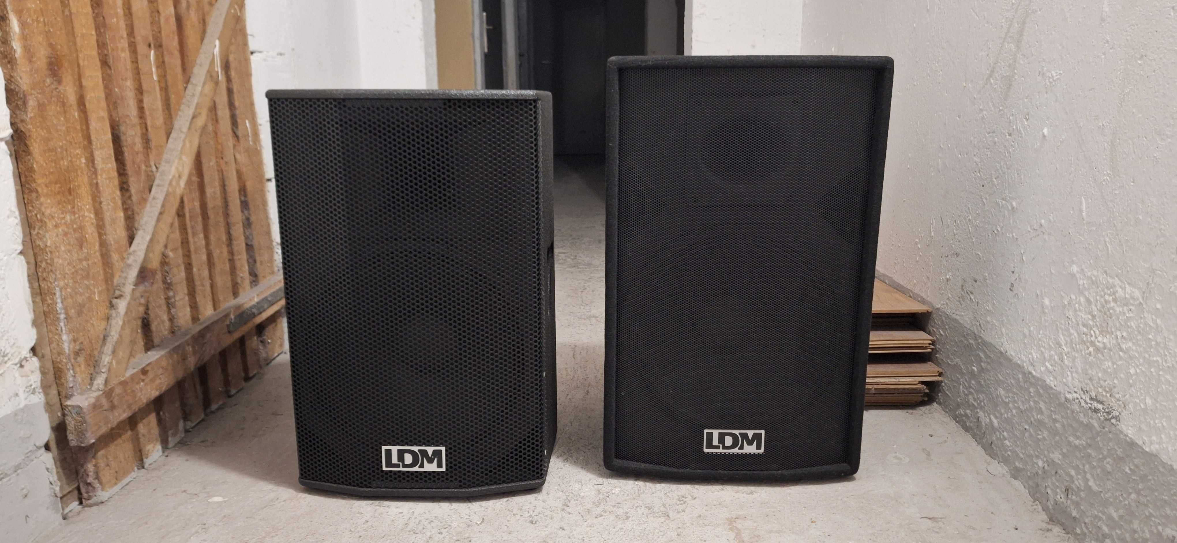 Kolumny LDM dwie sztuki plus wzmacniacz T.amp TA 1050 plus przewody