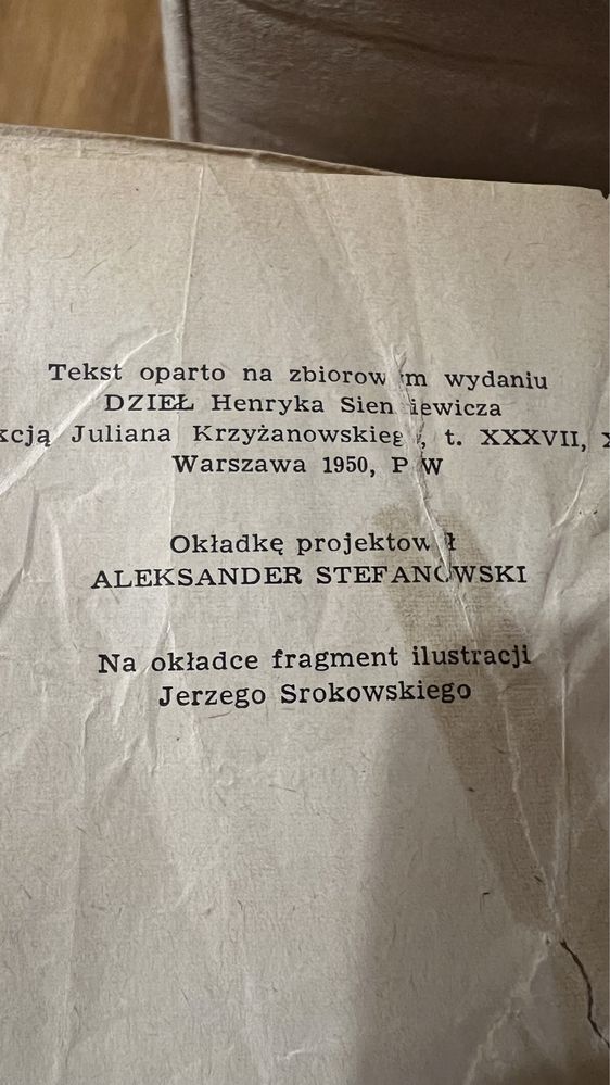 w pustyni o w puszczy 1950 r wydanie antyk sienkiewicz