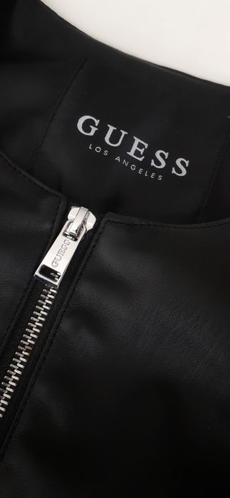 Nowy czarny skórzany komplet Guess, rozmiar S, 36, glamour