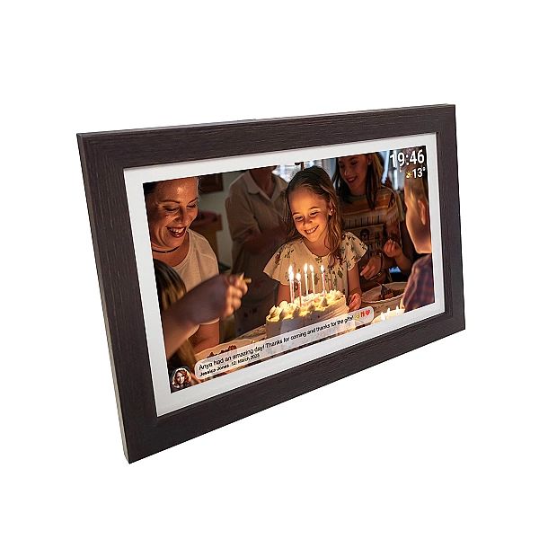 Ramka cyfrowa 15.6" Denver Frameo PFF-1543DW - brązowa
