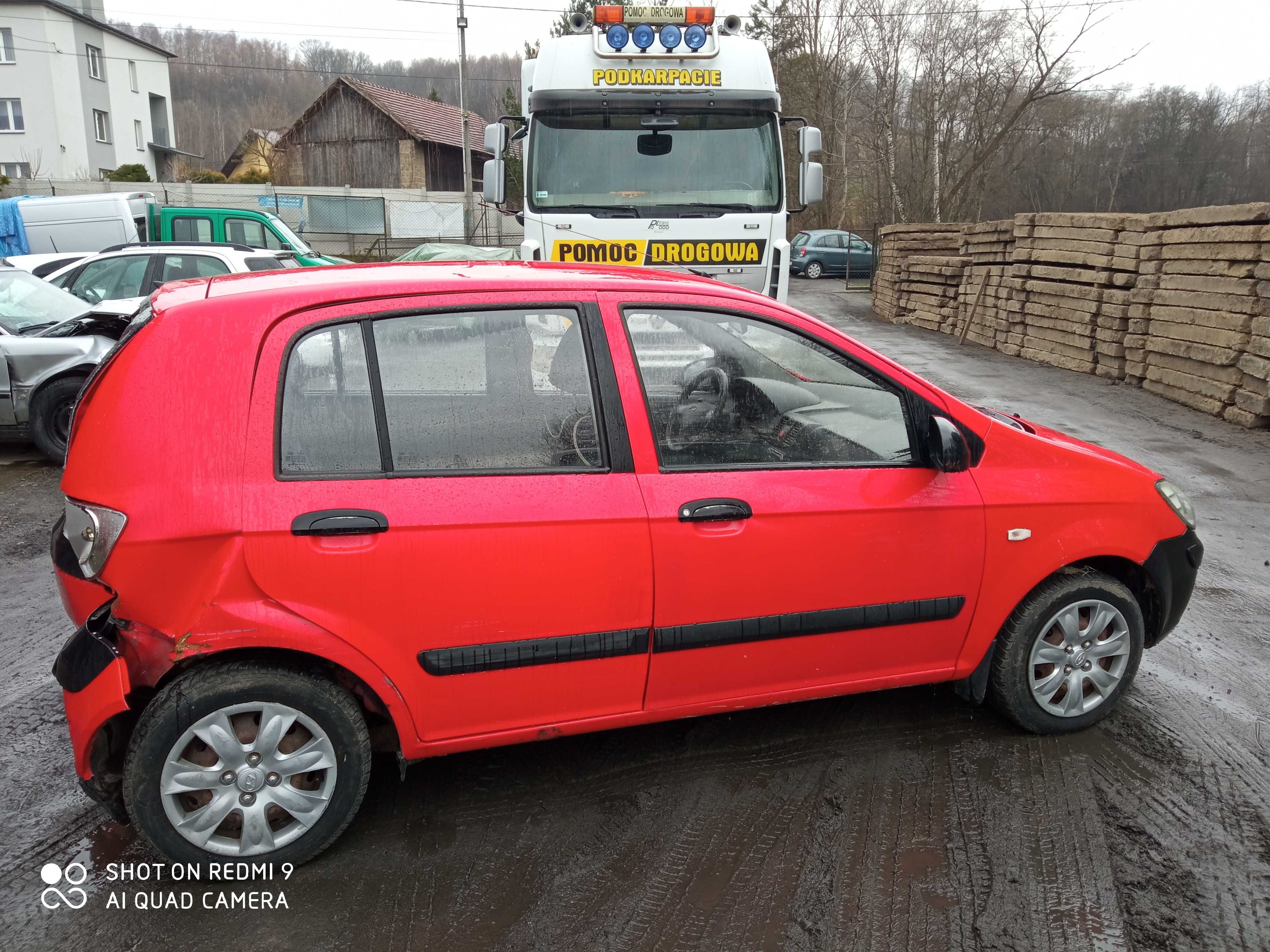 Hyundai getz powypadkowy w całości