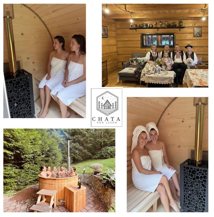 Domek pod lasem balia SAUNA na wyłączność cisza i spokój