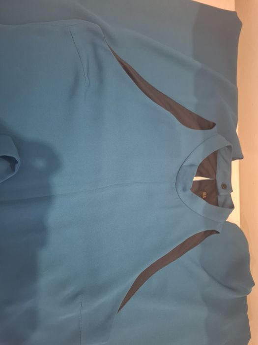 Macacão azul turquesa