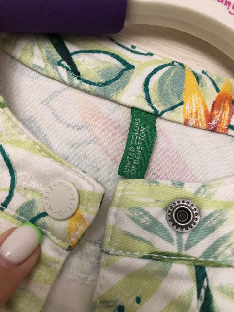 Джинсовая куртка Benetton на девочку