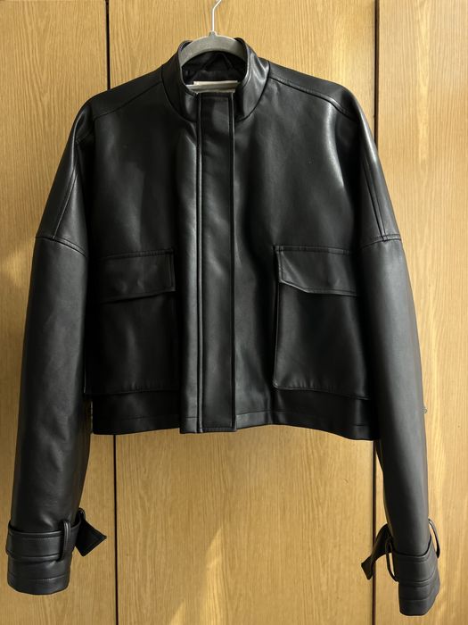 Укорочена Куртка з екошкіри жіноча Review