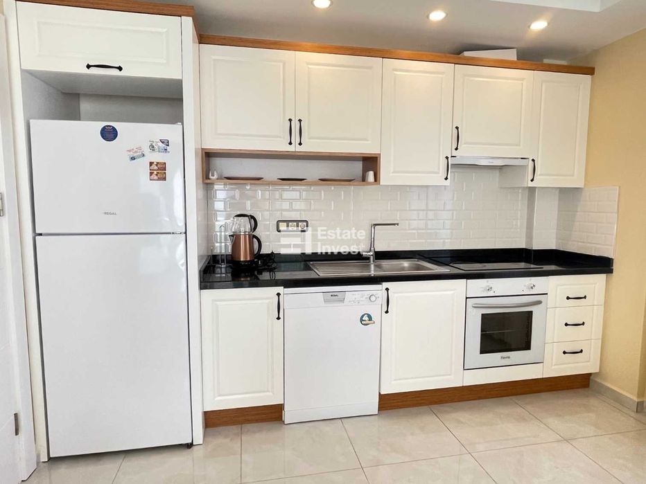 Оренда 2+1 в Махмутларі, Аланія. Перша лінія! Вид на море