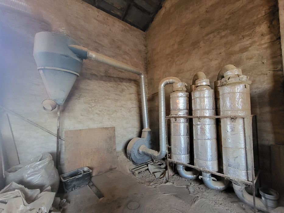 Suszarnia aerodynamiczna do trocin kompletna piec rury cyklon dmuchawa