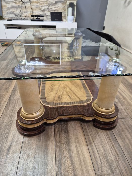 Stół szklany,ława, ręcznie wykonany