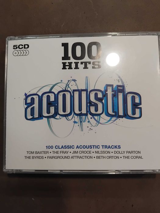 Caixa com 5 cds 100 Hits Acoustic novo
