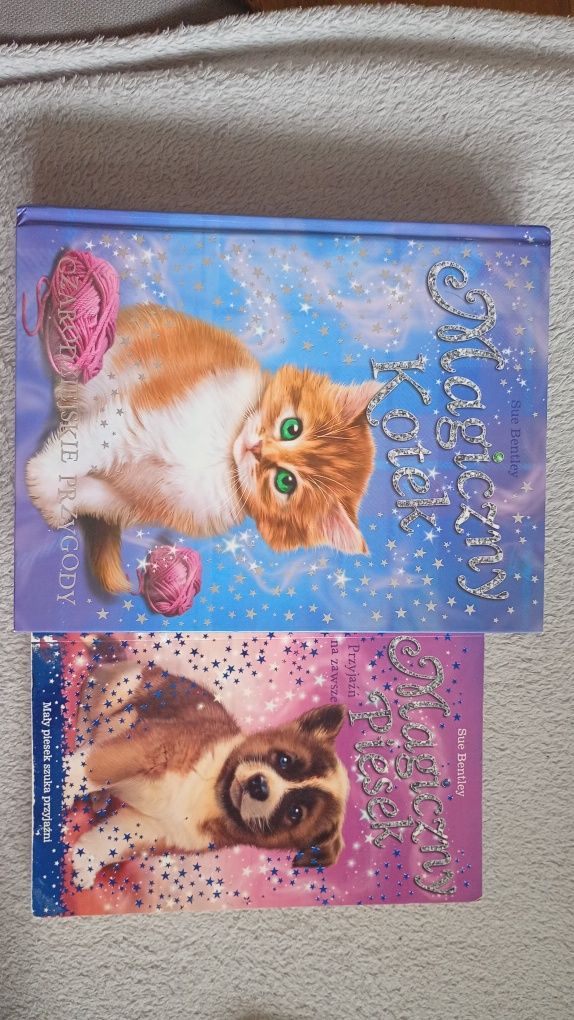 Książka dla dzieci "Magiczny Kotek" Sue Bentley i "Magiczny Piesek"