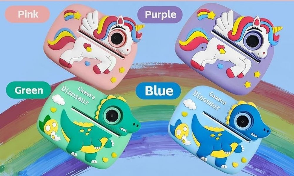 Дитячий фотоапарат миттєвого друку єдинорожка