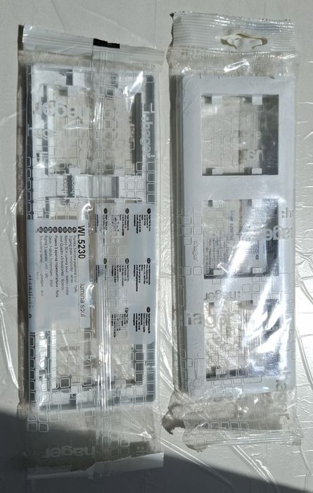 Суміш Polimin Мультиклей П-22(залишок),нові рамки на розет Hager/Videx