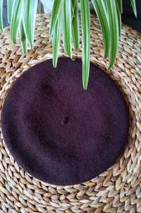 Damski beret wełniany, Rozmiar S/M, 54-57 cm