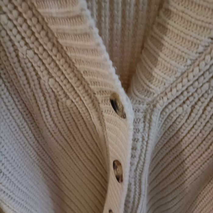 Zara sweter kardigan ecru S